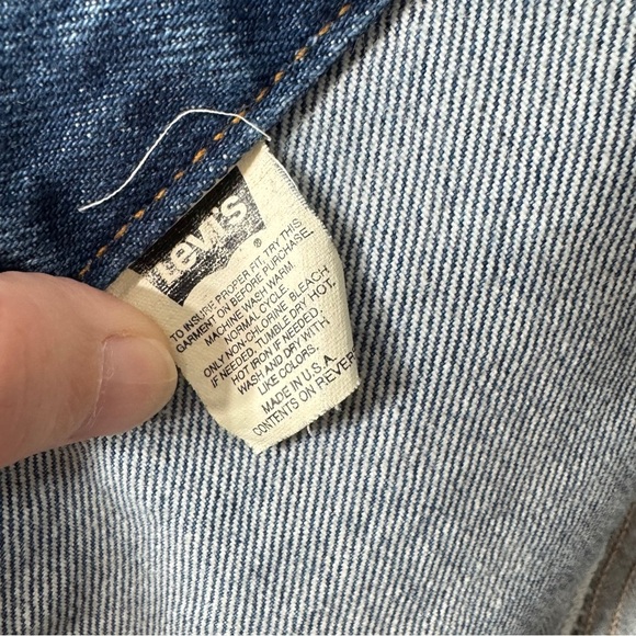 Vtg 90's Men's Levi's 70516-0216 Blue Denim Type Ill Trucker Jacket small USA - Picture 11 of 16